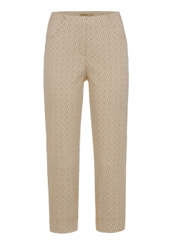 Stehmann Loli-602 Jacquardhose in marine und tiger